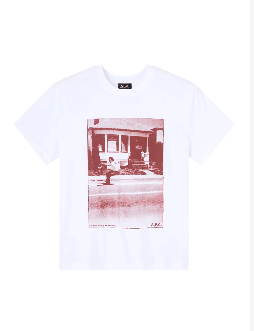 A.P.C. T-SHIRT CALIFORNIE BROWN
