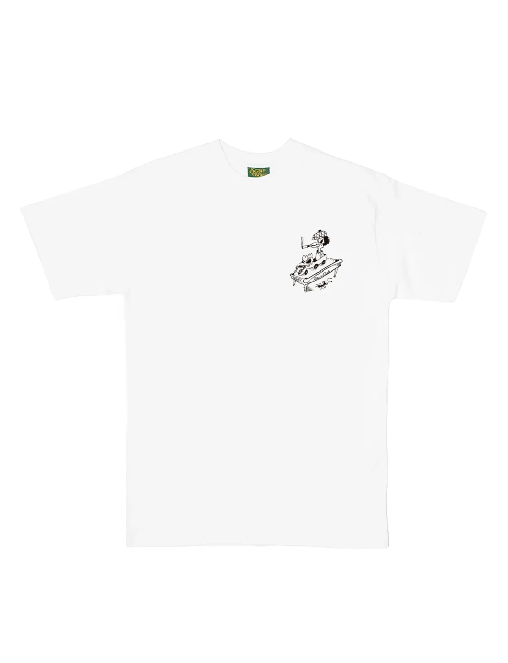 SCRAP WORLD ABDUL VAS x MINISHOP MADRID x SCRAPWORLD TEE WHITE