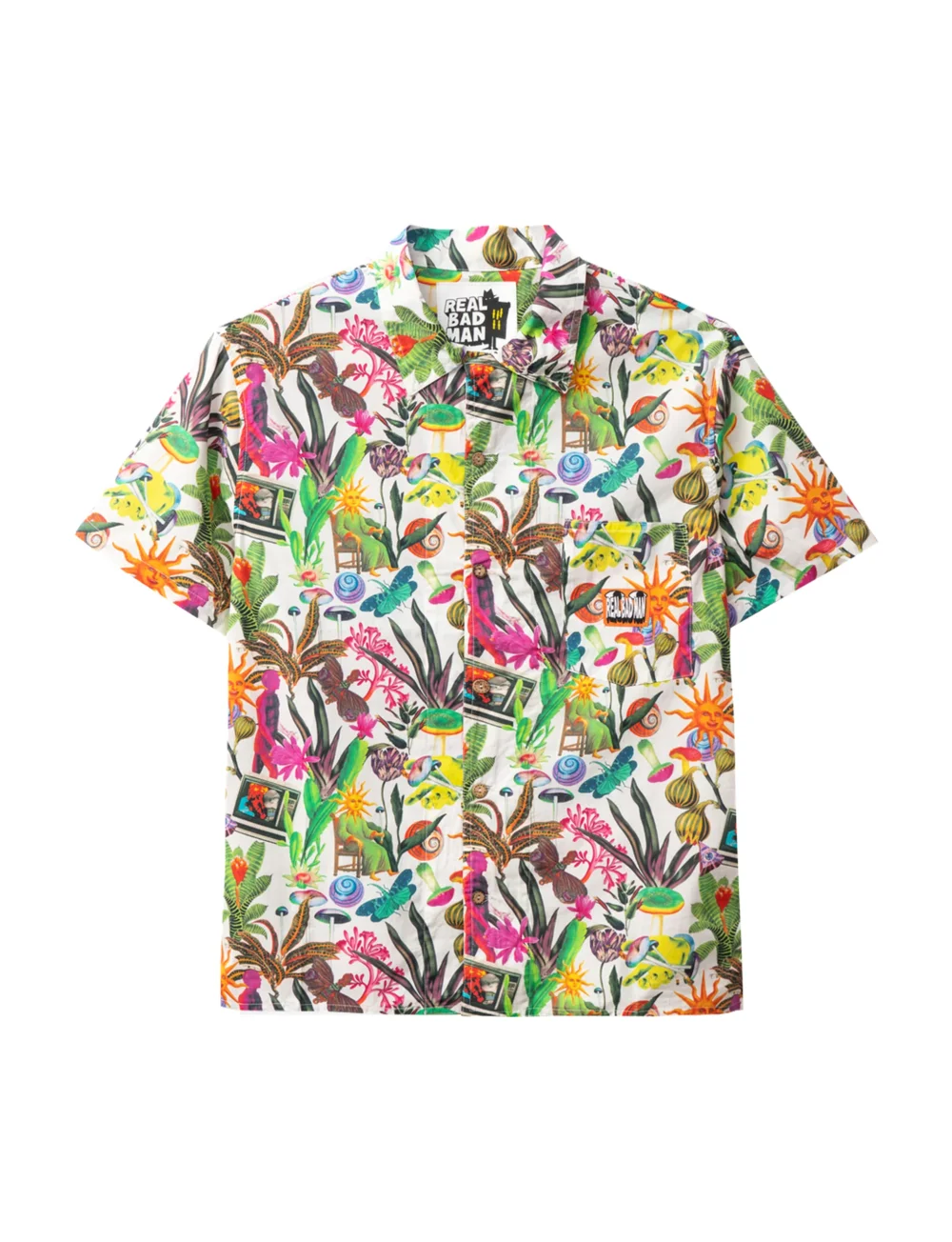 REAL BAD MAN Psychedelica Vacation Shirt