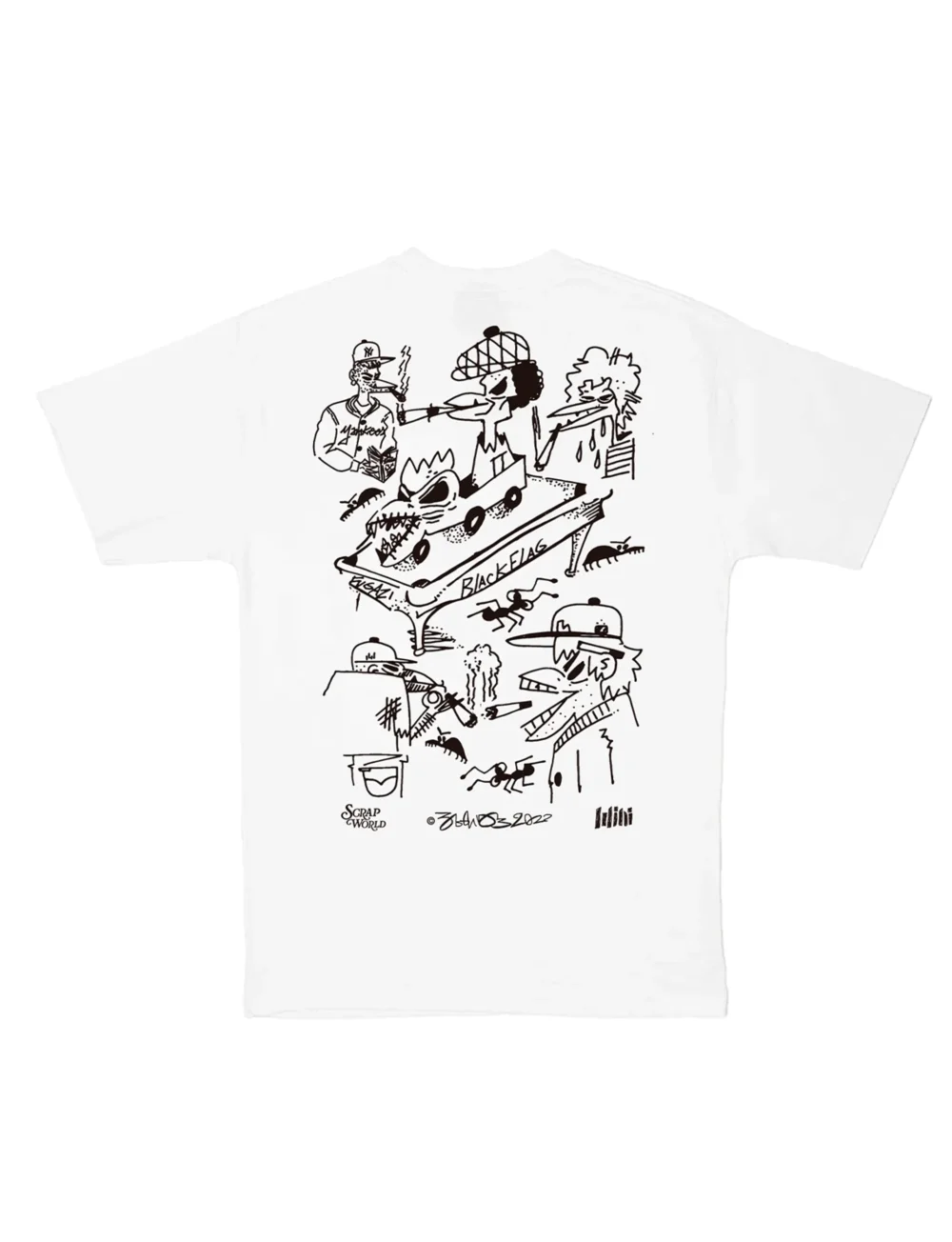 SCRAP WORLD ABDUL VAS x MINISHOP MADRID x SCRAPWORLD TEE WHITE - 2