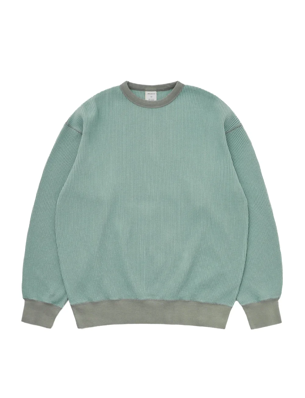 Khakis Waffle Crewneck Dusty Teal