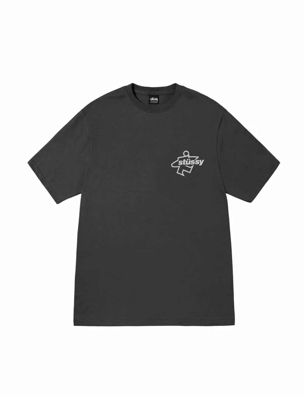STÜSSY Surf Size Pig. Dyed Tee FADED BLACK - 2