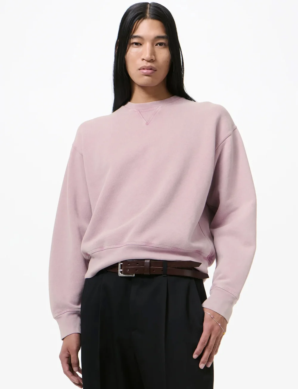 OUR LEGACY BASE SWEAT Gentlemens Pink Star Fleece - 2
