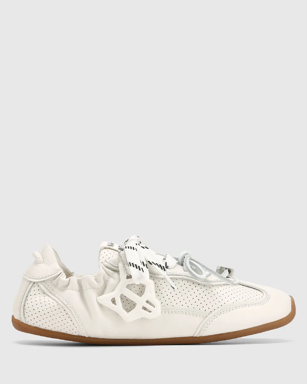 Soul White Perforated Leather