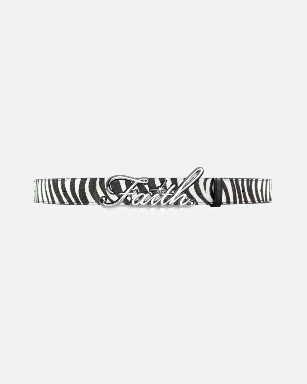 Zebra Chrome Faith Belt