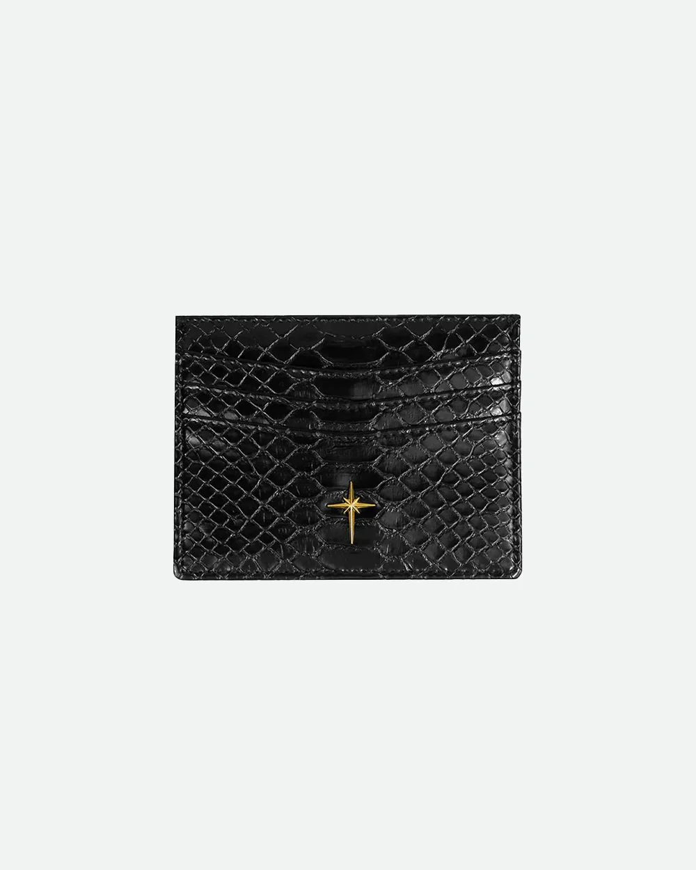 Gold Snakeskin Cardholder