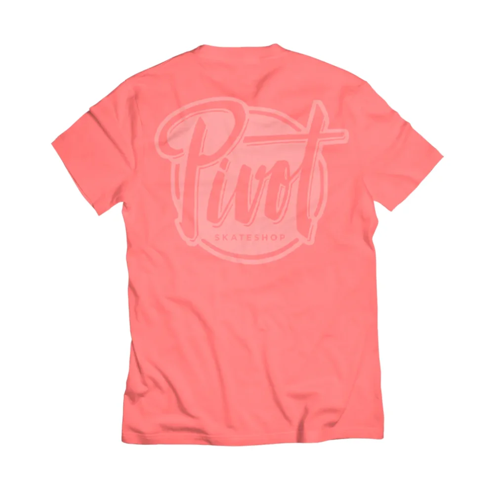 Pivot Skateshop - T-Shirt Logo - coral - Online Only!