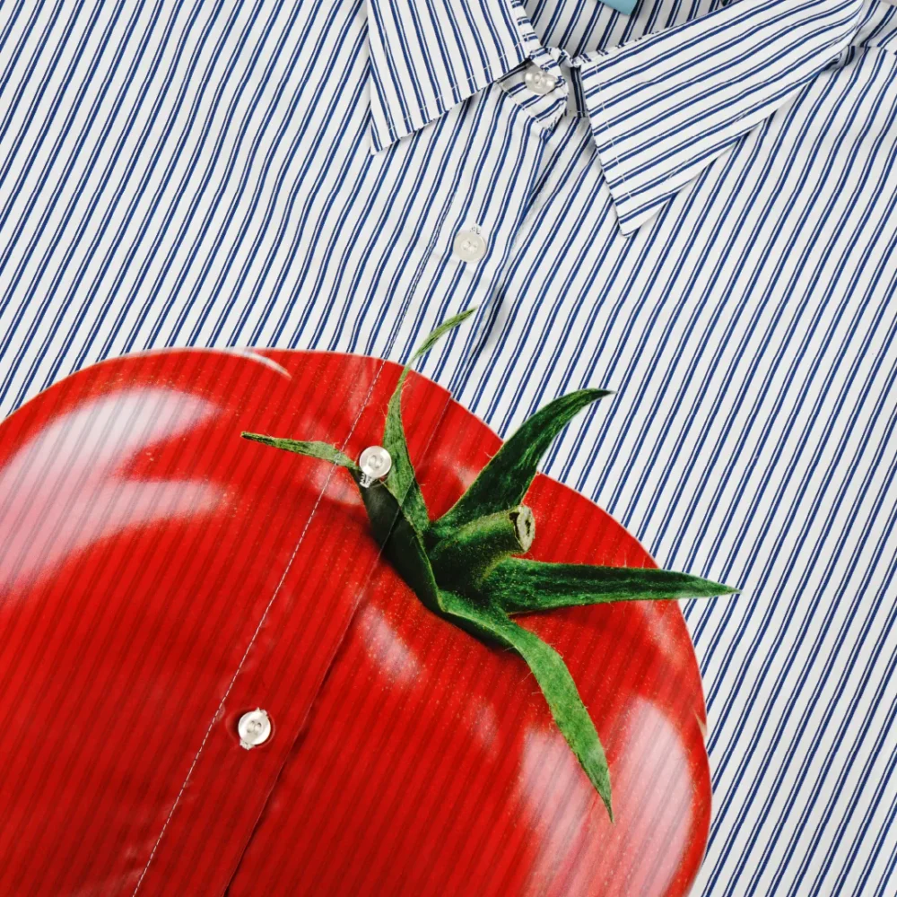 Tomato Twinkle Stripes Shirt - White/Blue - 5