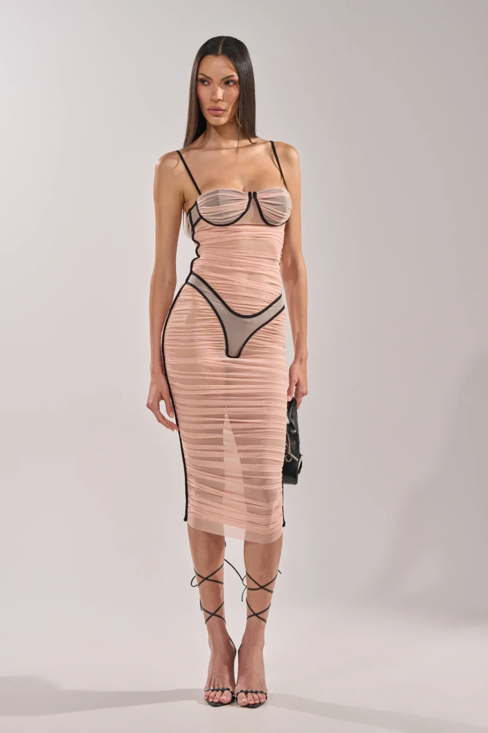 BIKINI BABE MESH MIDI DRESS