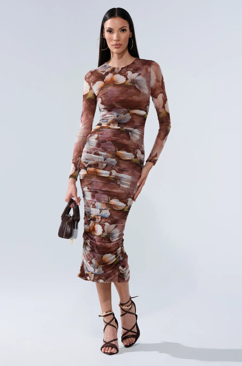 FELT CUTE PRINTED MIDI DRESS