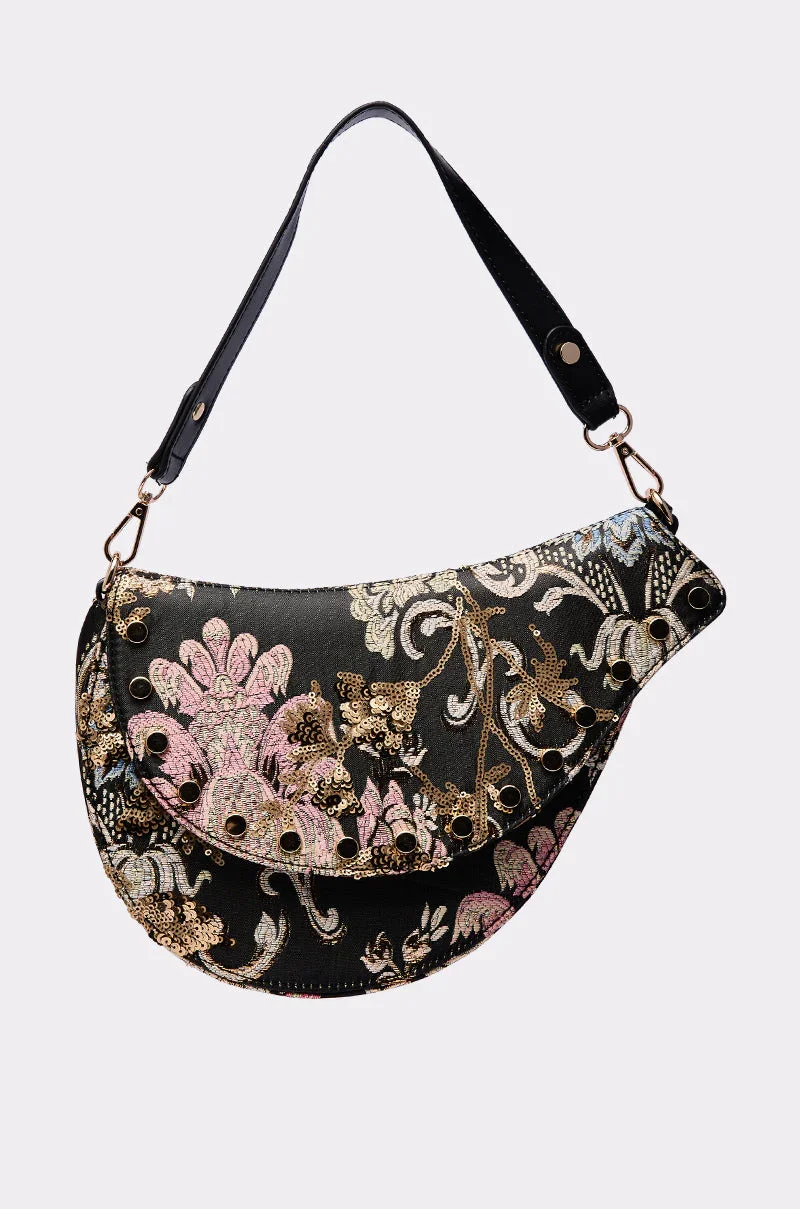 BROCADE DREAMS SADDLE BAG