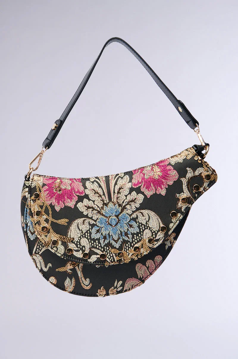 BROCADE DREAMS SADDLE BAG - 4