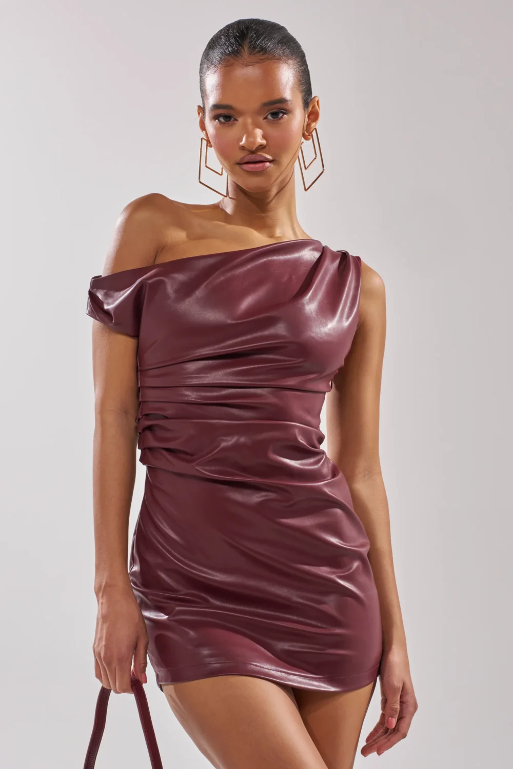 KYLIE PU MINI DRESS - 2
