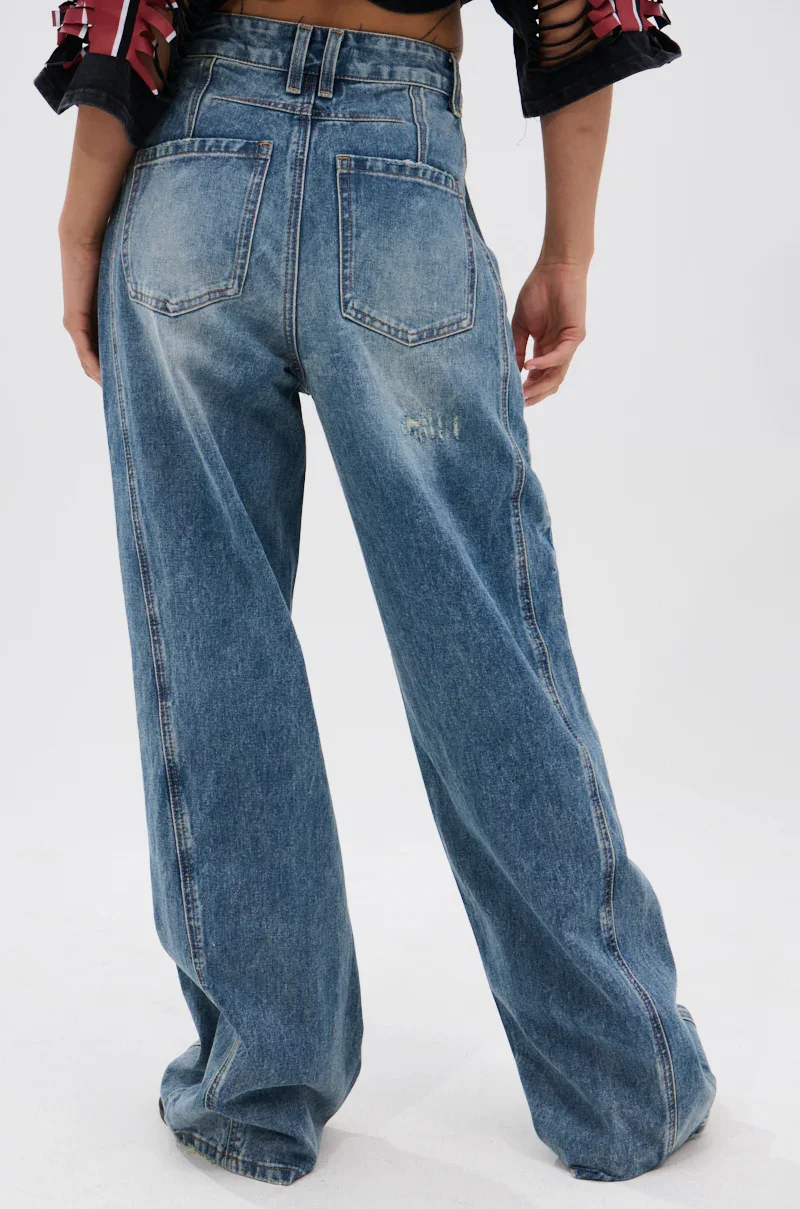LEILA WIDE LEG JEANS - 3