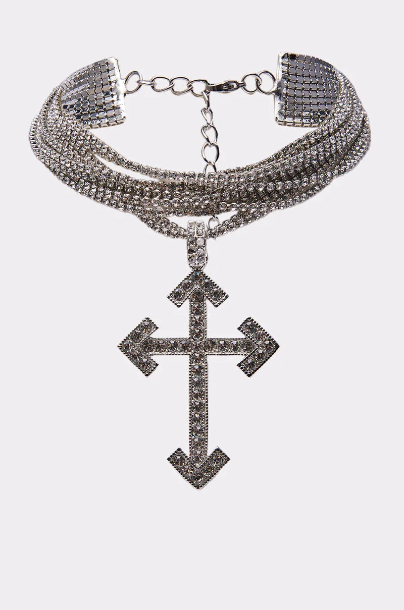 CROSS MY HEART CHOKER