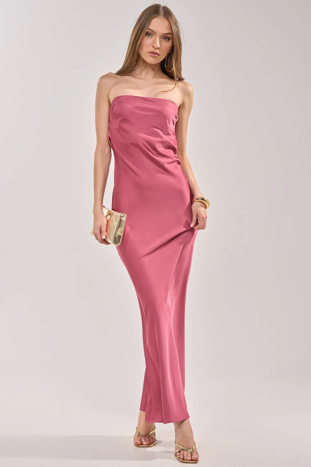 SATIN SINNER MAXI DRESS - 3