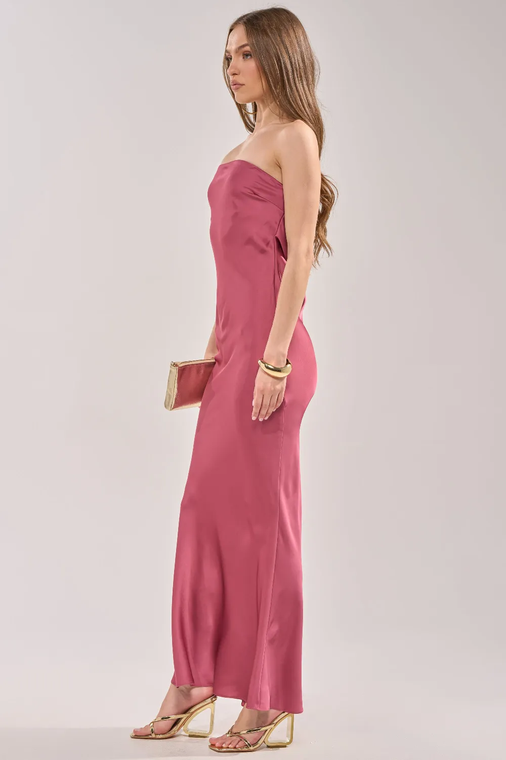 SATIN SINNER MAXI DRESS - 4