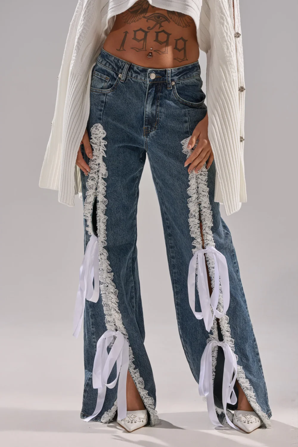 TIE ME UP RELAXED DENIM