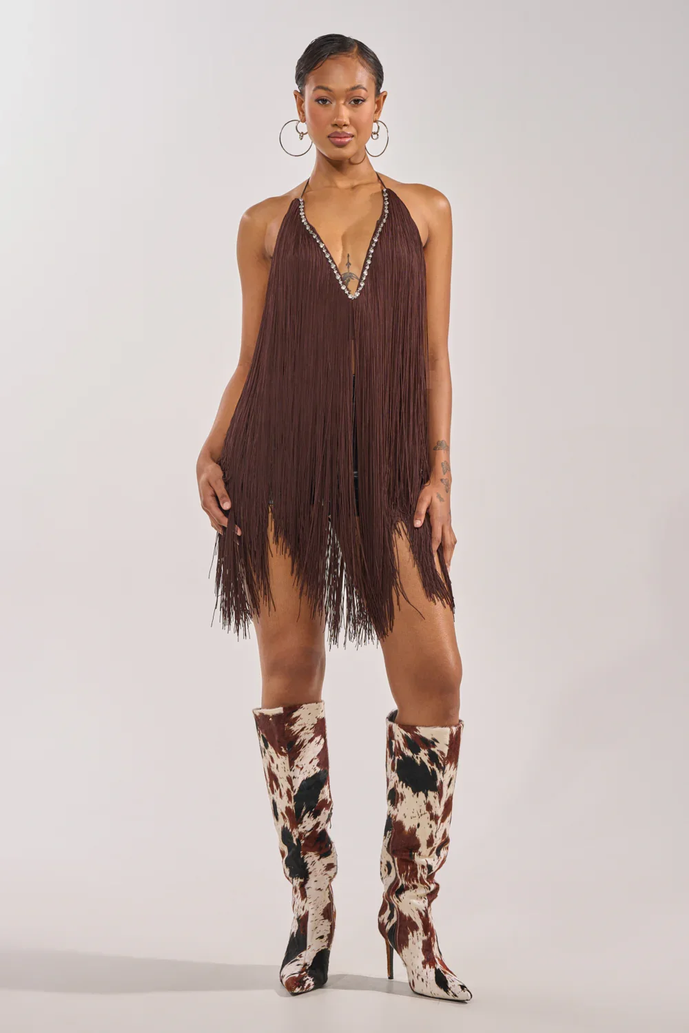SWEPT AWAY FRINGE TOP