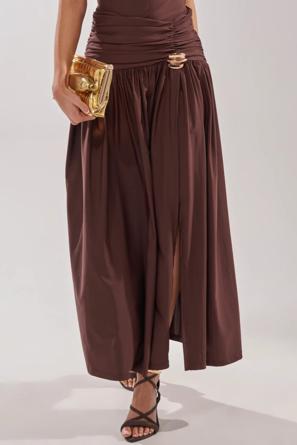 PERFECT RUCHED MAXI SKIRT - 4