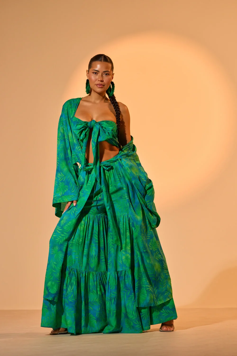 INTO THE GARDEN DUSTER IN GREEN