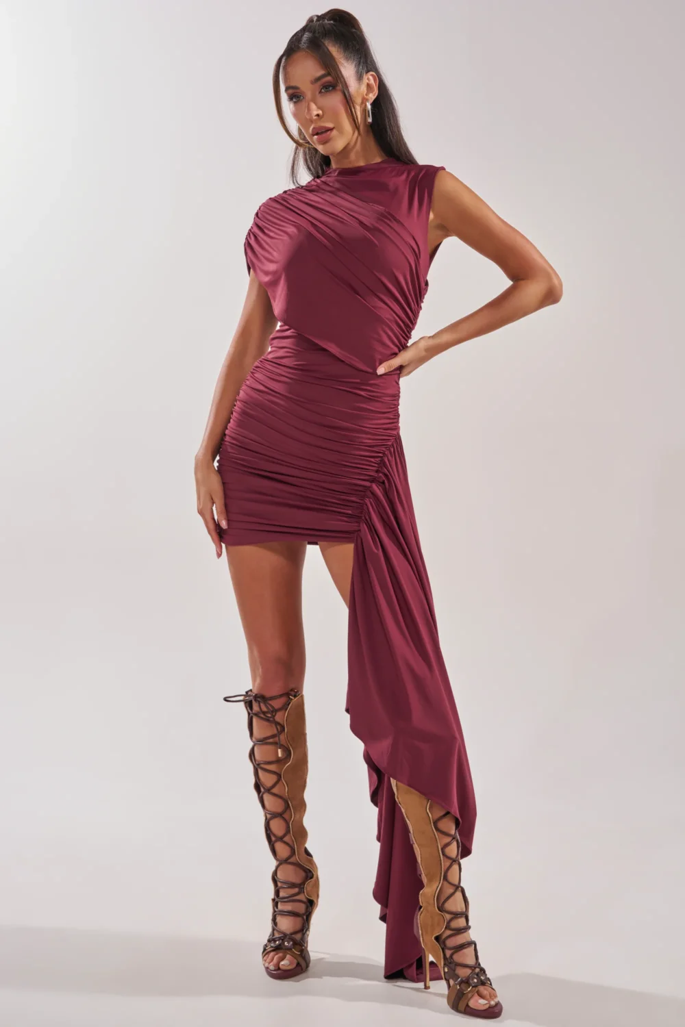 WRAP ME UP MINI DRESS