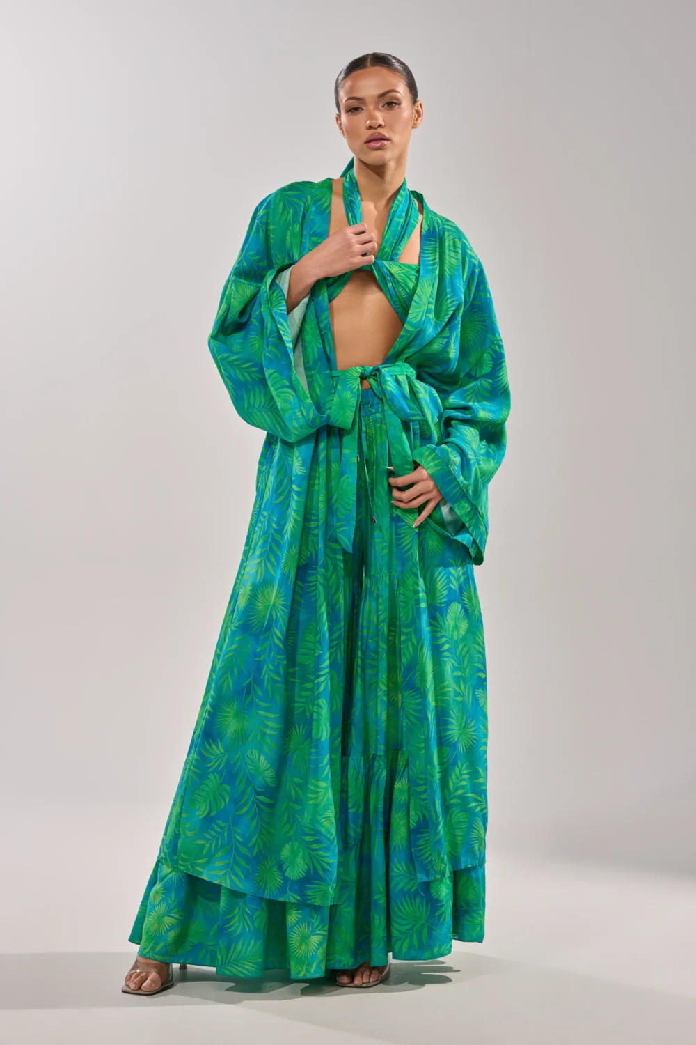 INTO THE GARDEN DUSTER IN GREEN - 3