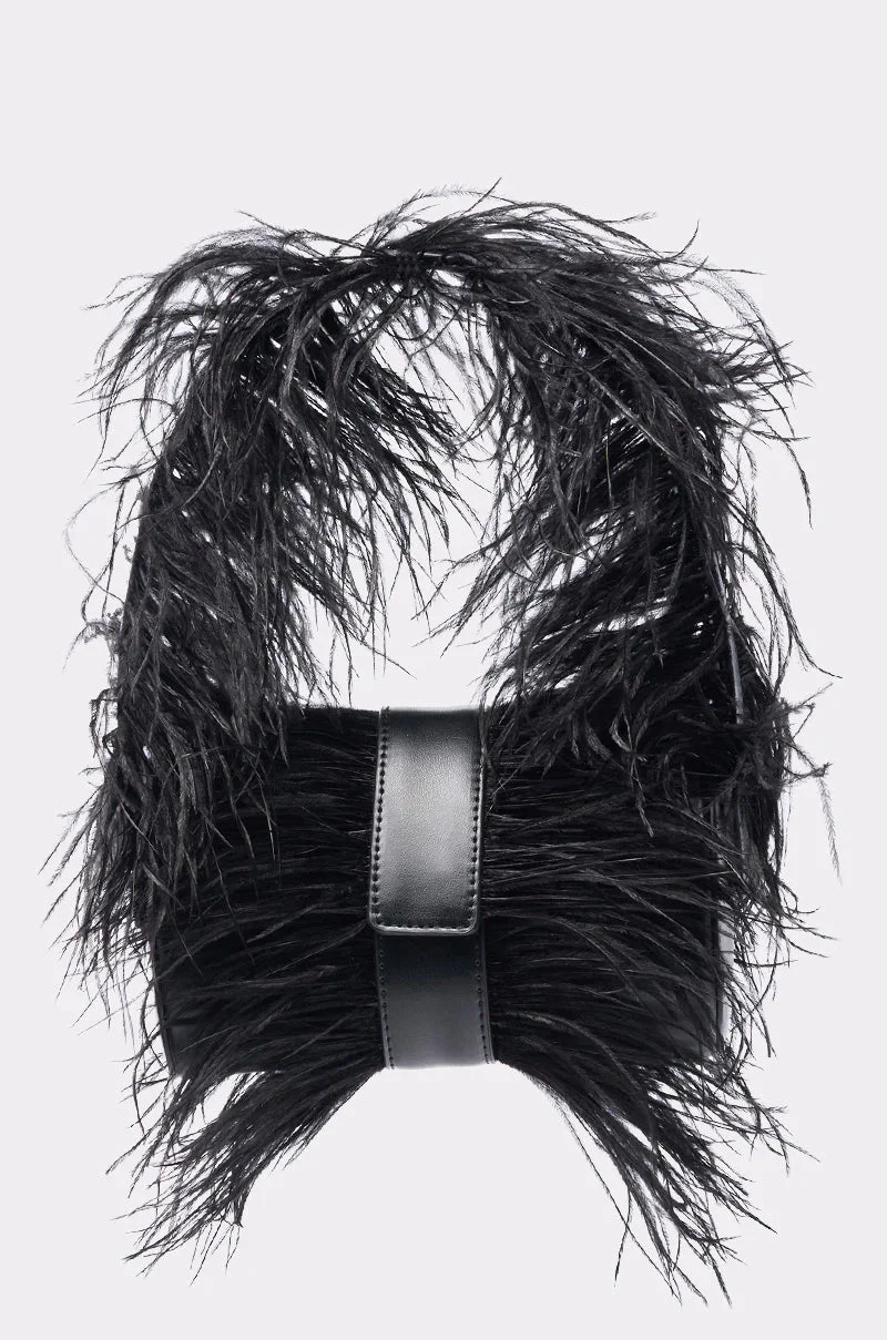 FEATHER CRAZE PURSE