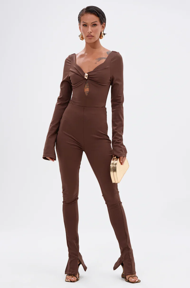LUX LIFE SEAMLESS LEGGING IN BROWN