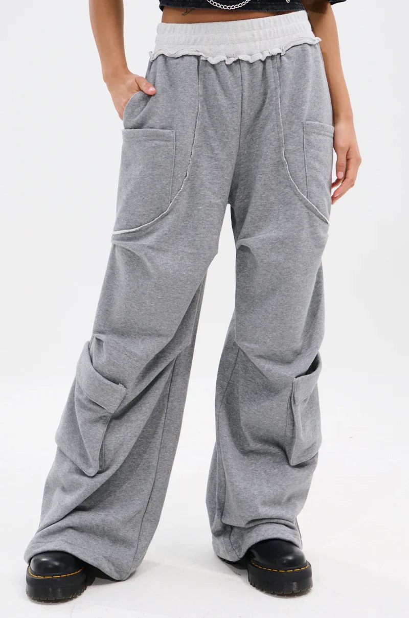 MAKING MOVES WIDE LEG JOGGER