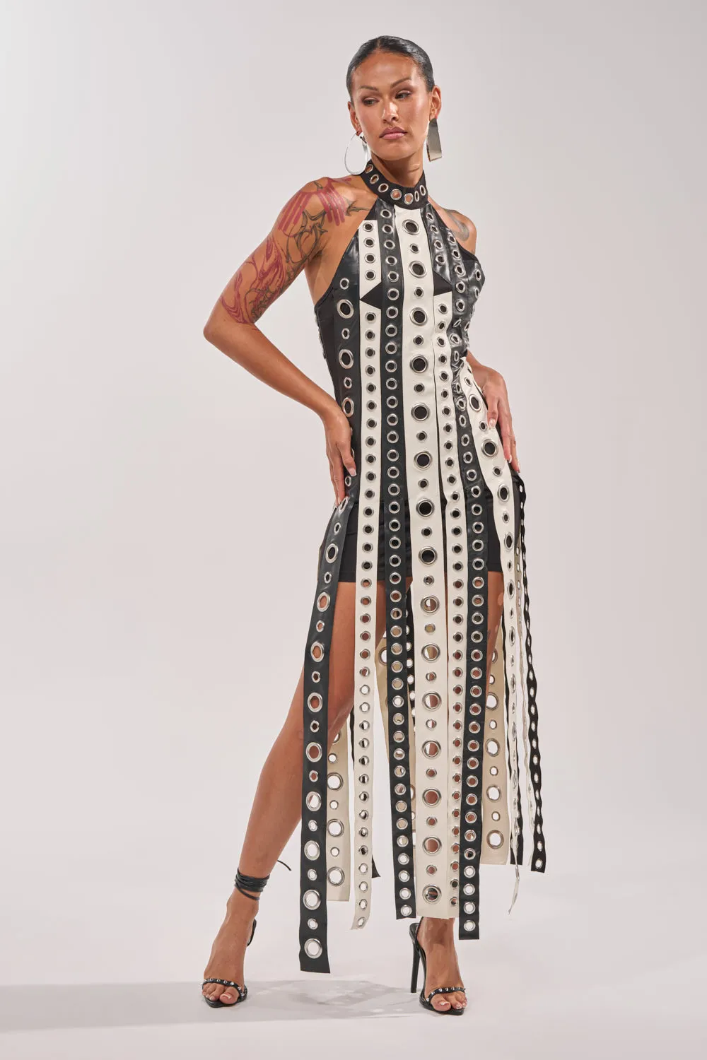 ON MY BEST BEHAVIOR TASSEL MAXI DRESS