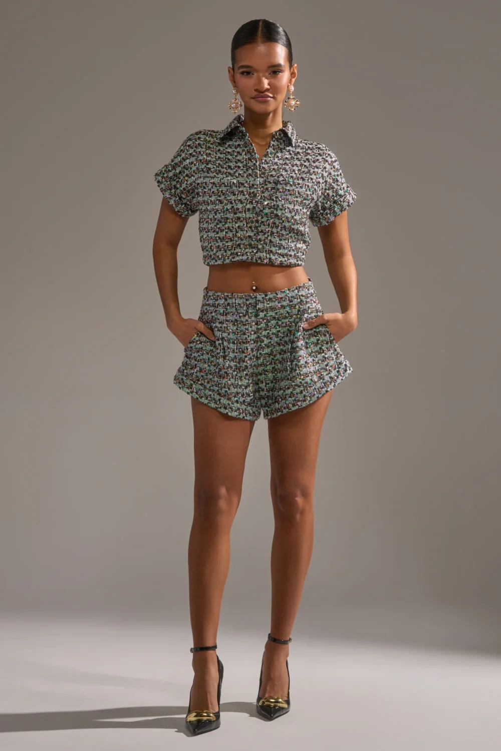 BRIGETTE TWEED SHORT