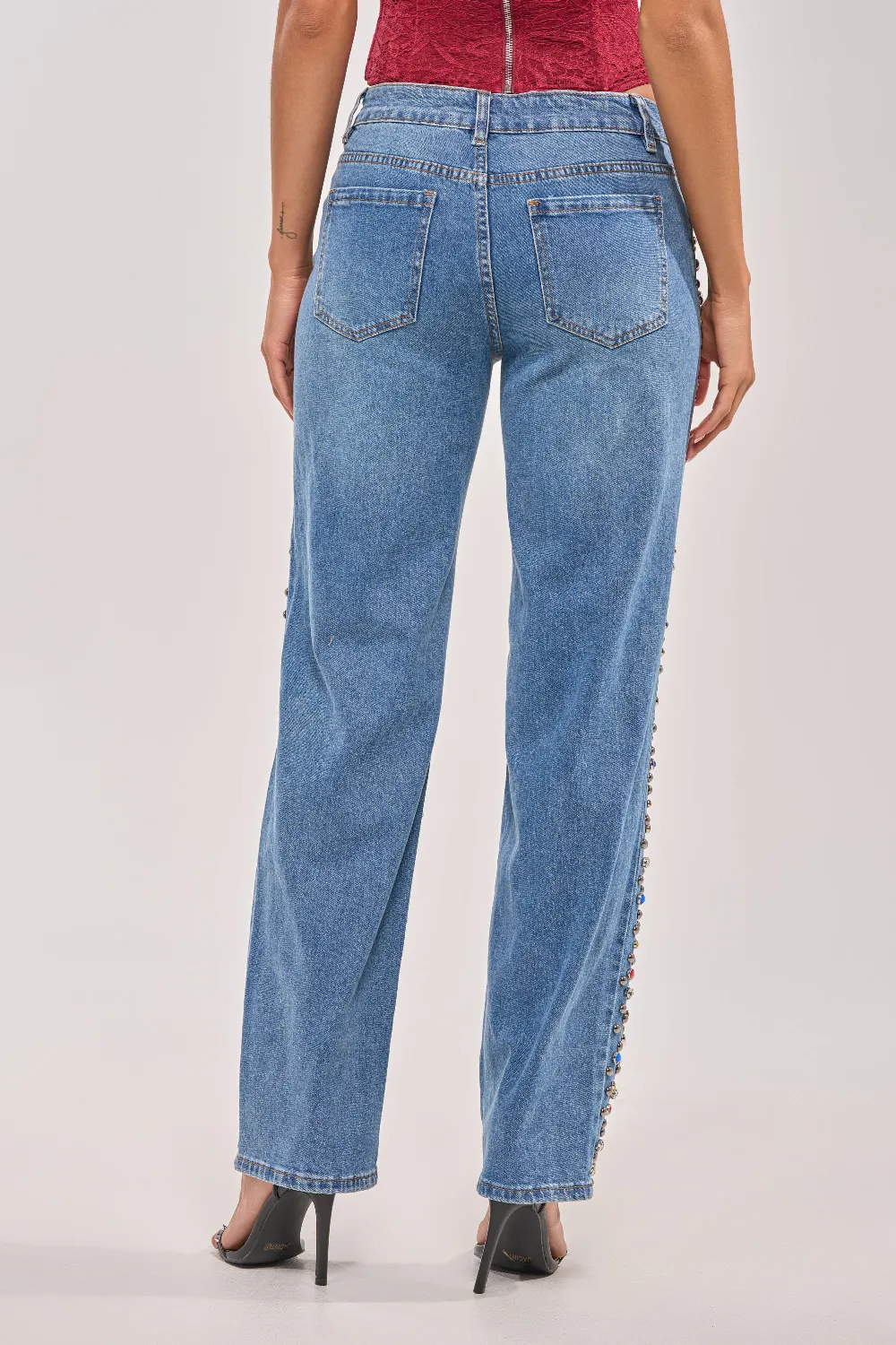JESSIE RHINESTONE DENIM - 5