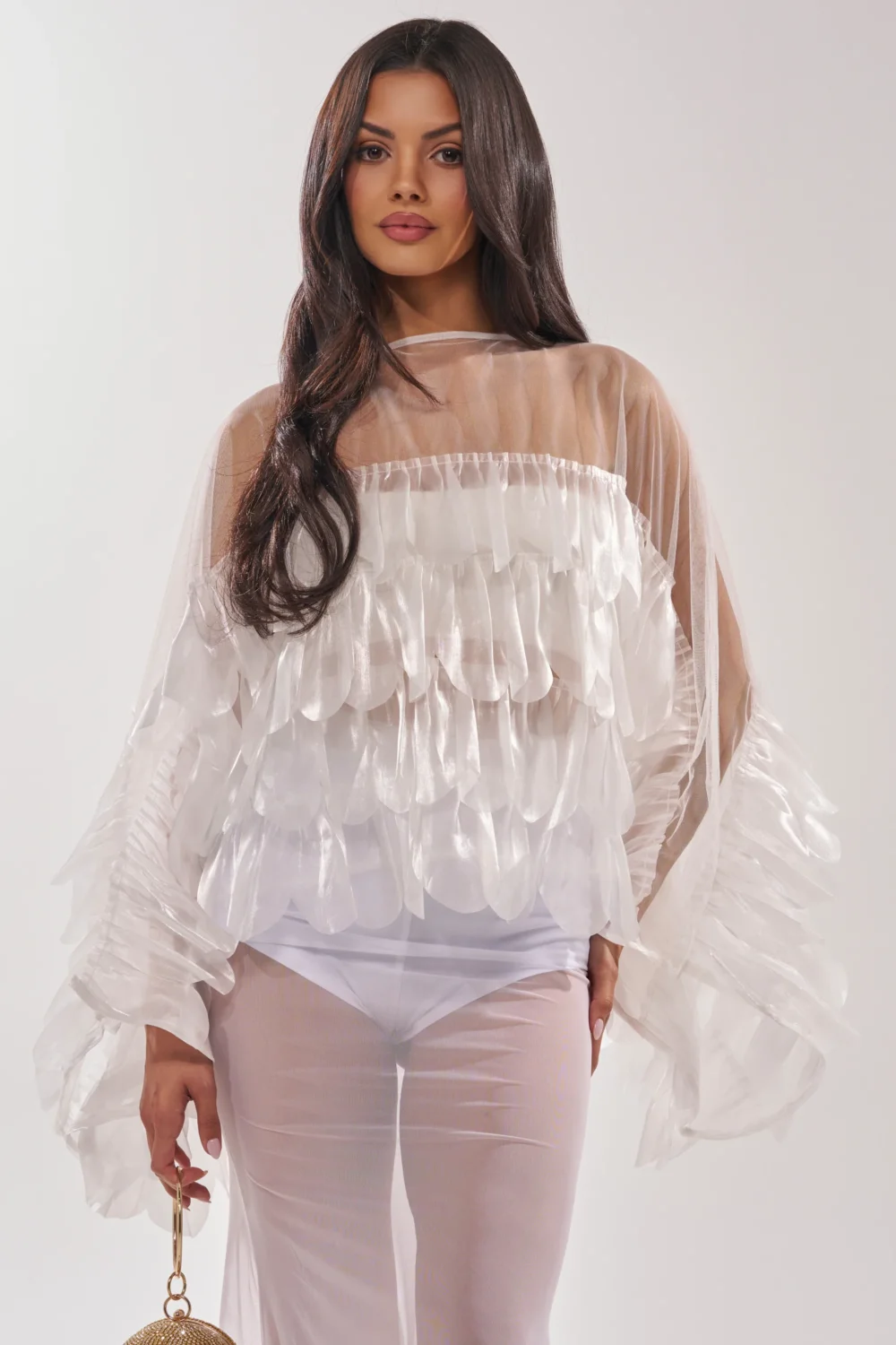 RUFFLE CITY BLOUSE