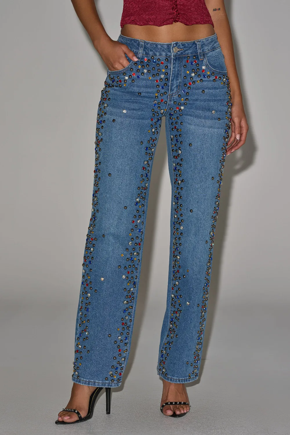 JESSIE RHINESTONE DENIM - 2