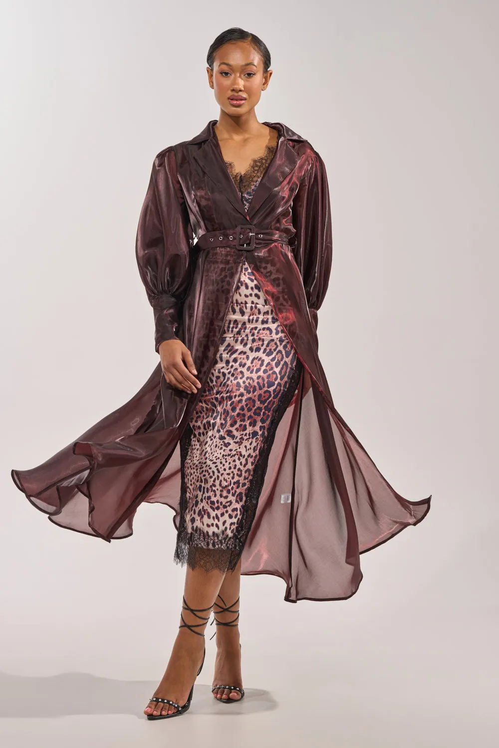 PRETTY LIL THING ORGANZA TRENCH