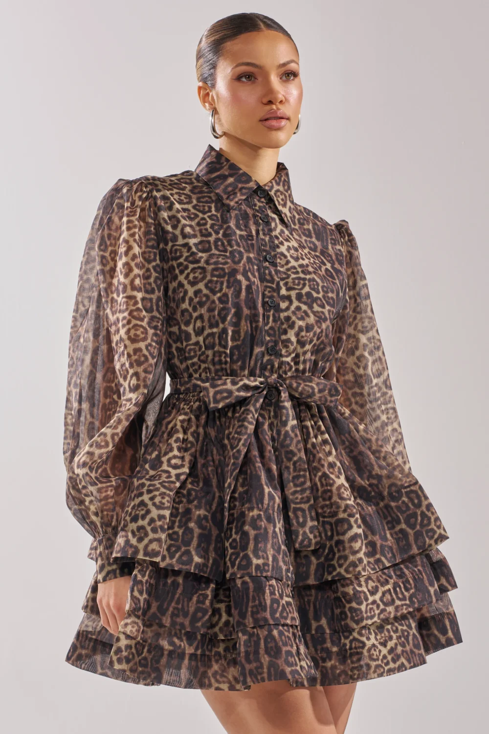 CHICEST OF CHIC LEOPARD PRINT MINI DRESS