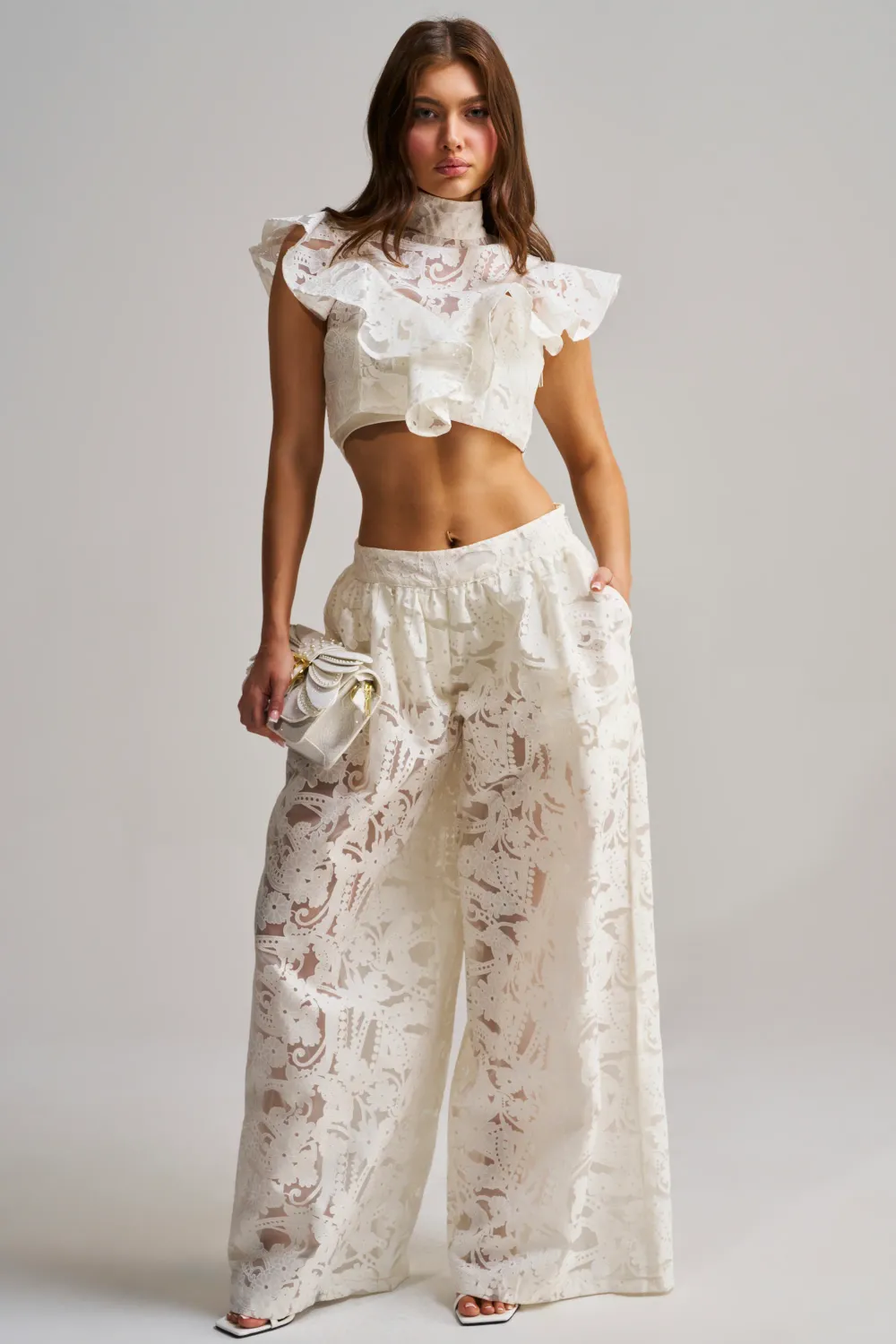 EMMA EMBROIDERED BALLOON PANT
