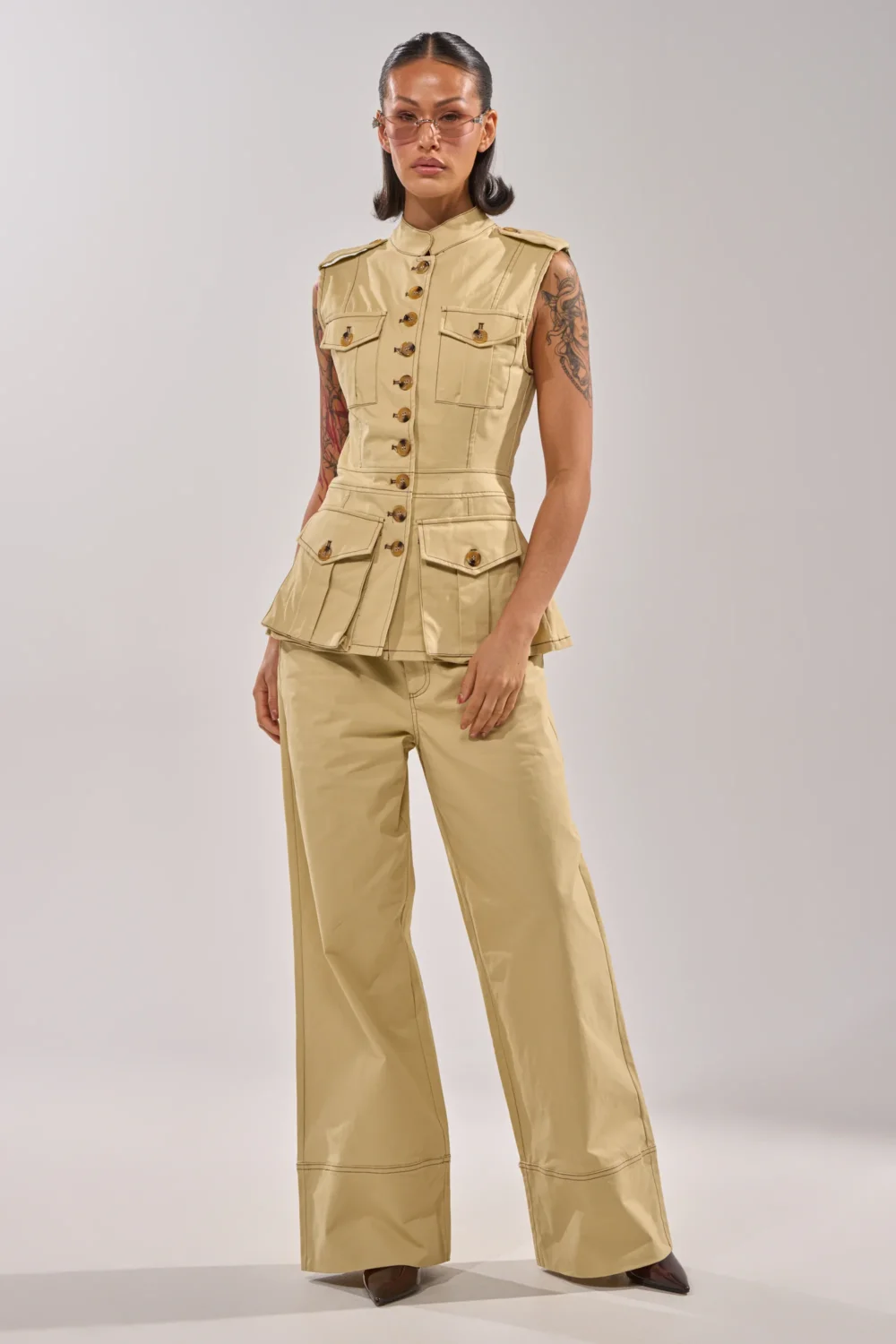 DIANA WIDE LEG PANTS - 5