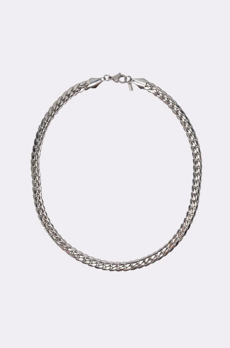 16 INCH MIAMI CHAIN 8MM IN SILVER