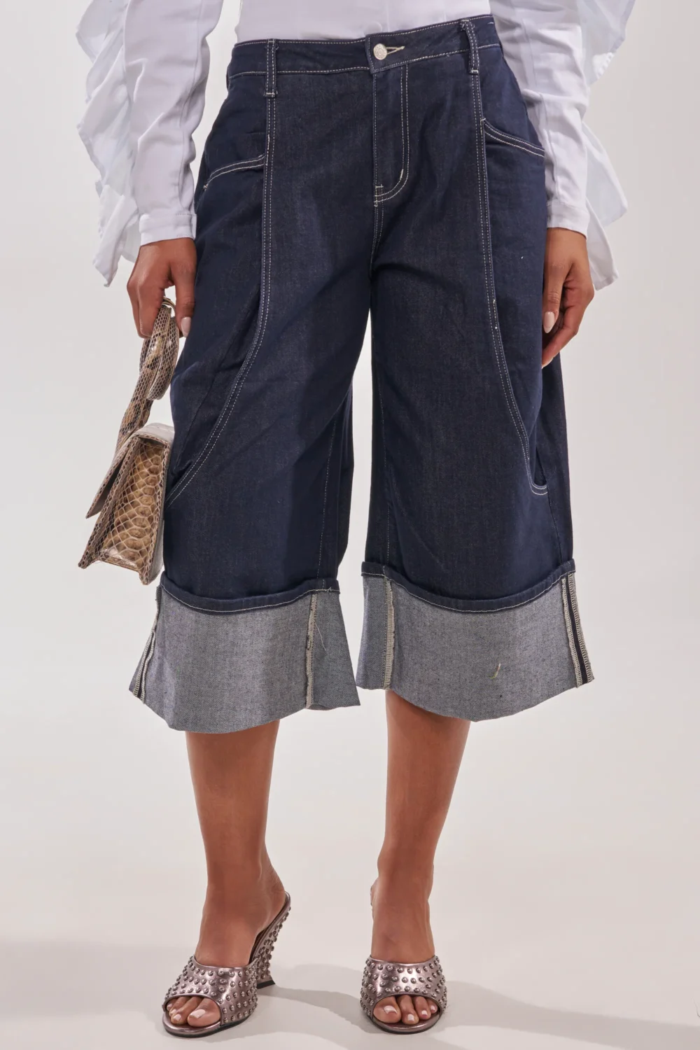 COME WITH ME DENIM BERMUDA SHORT - 3