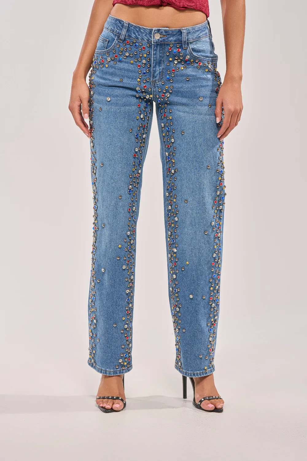 JESSIE RHINESTONE DENIM - 3