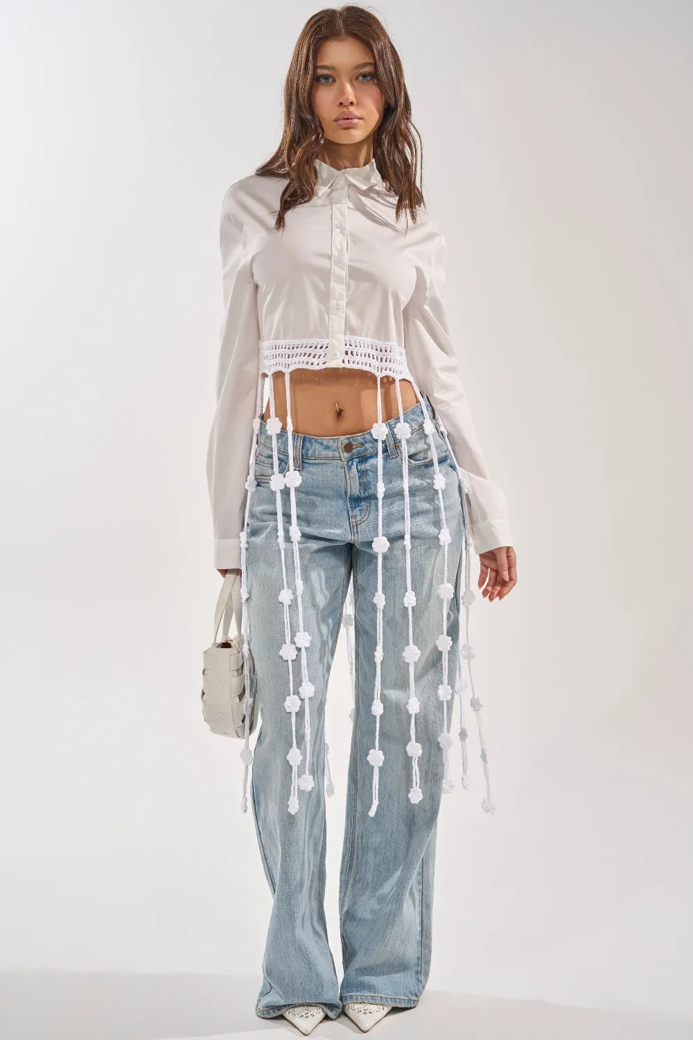 PETAL DRIFT CROCHET DETAIL BLOUSE