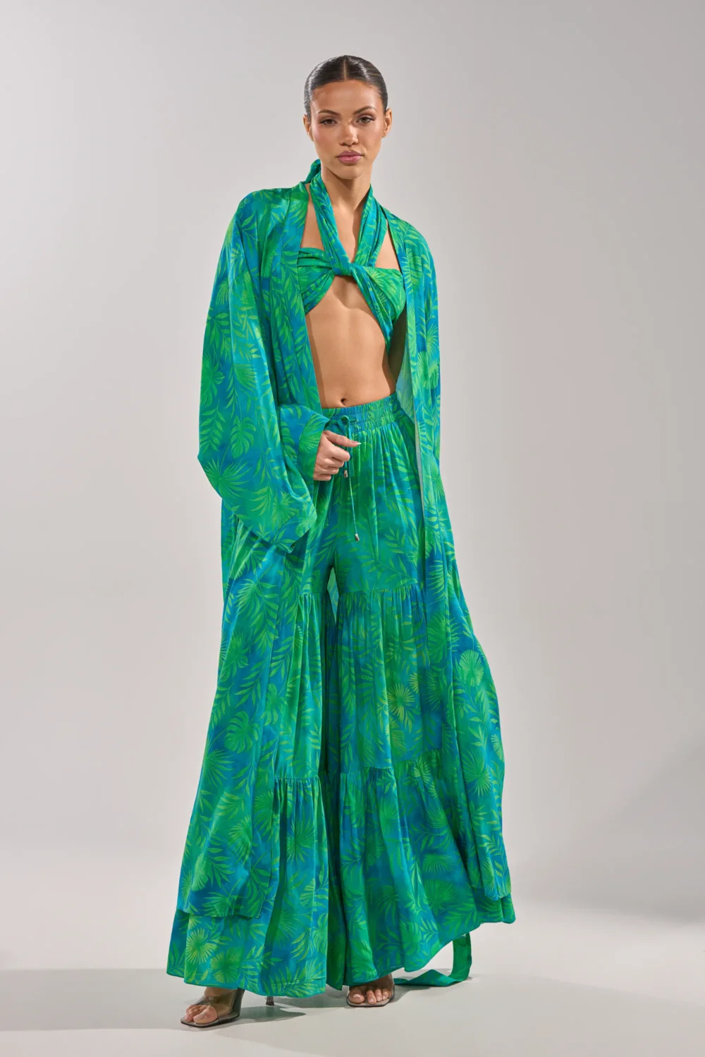 INTO THE GARDEN DUSTER IN GREEN - 5