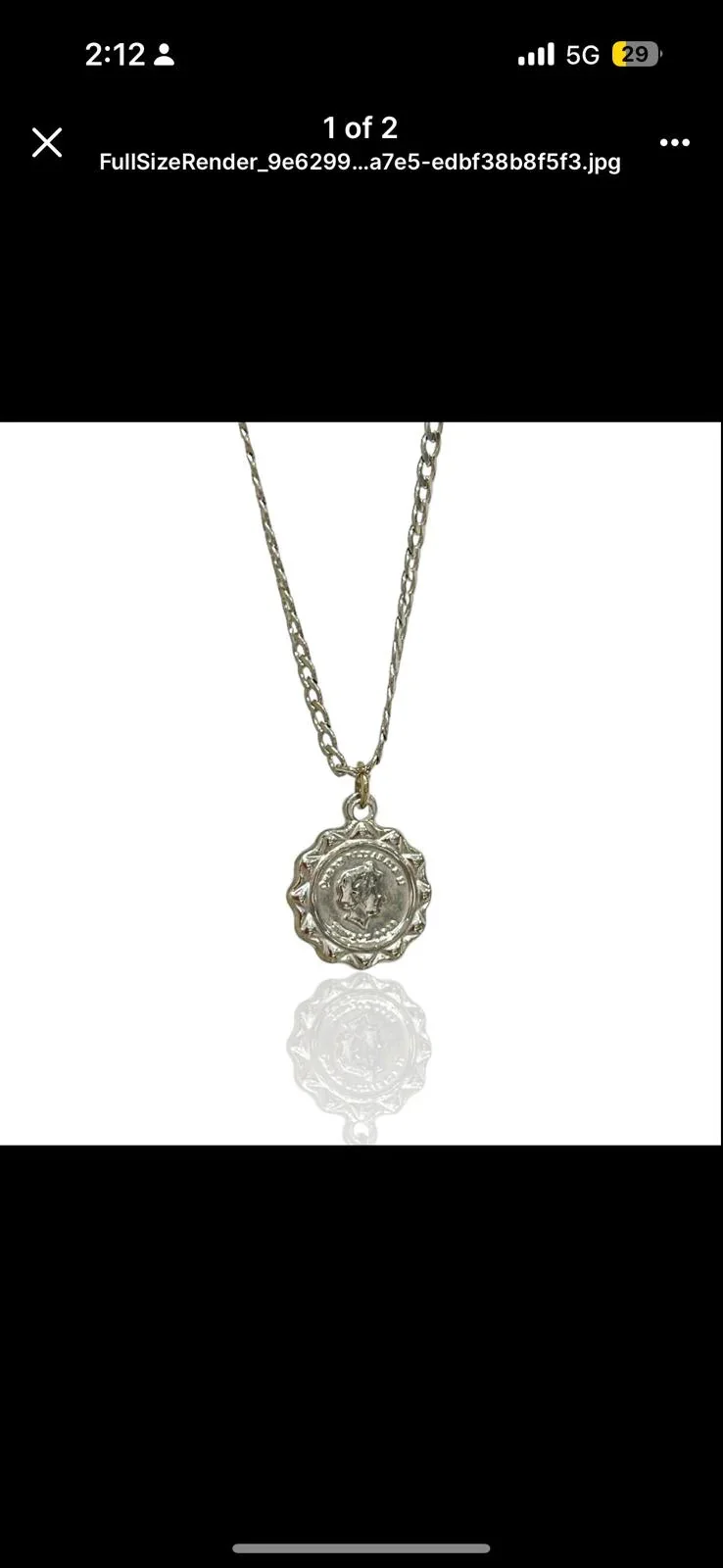 #58 ANGELIC SILVER NECKLACE CPSTATEMENT