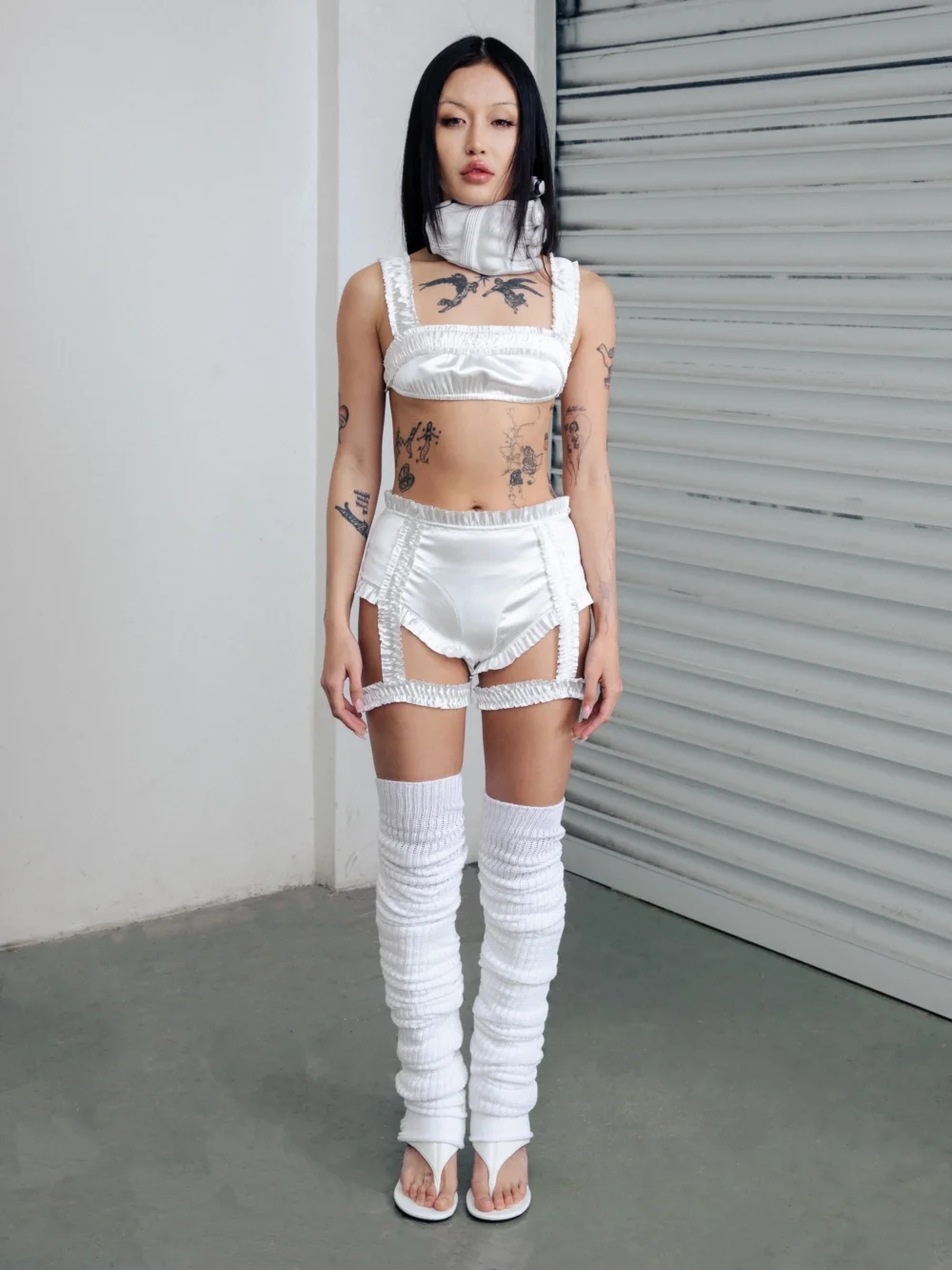 Doda Garter Shorts White
