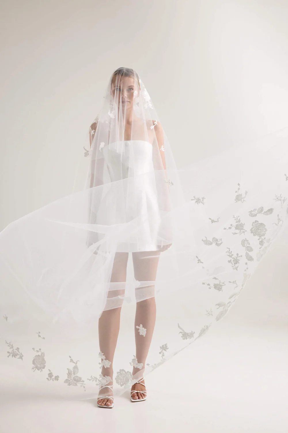 Hudson Floral Veil