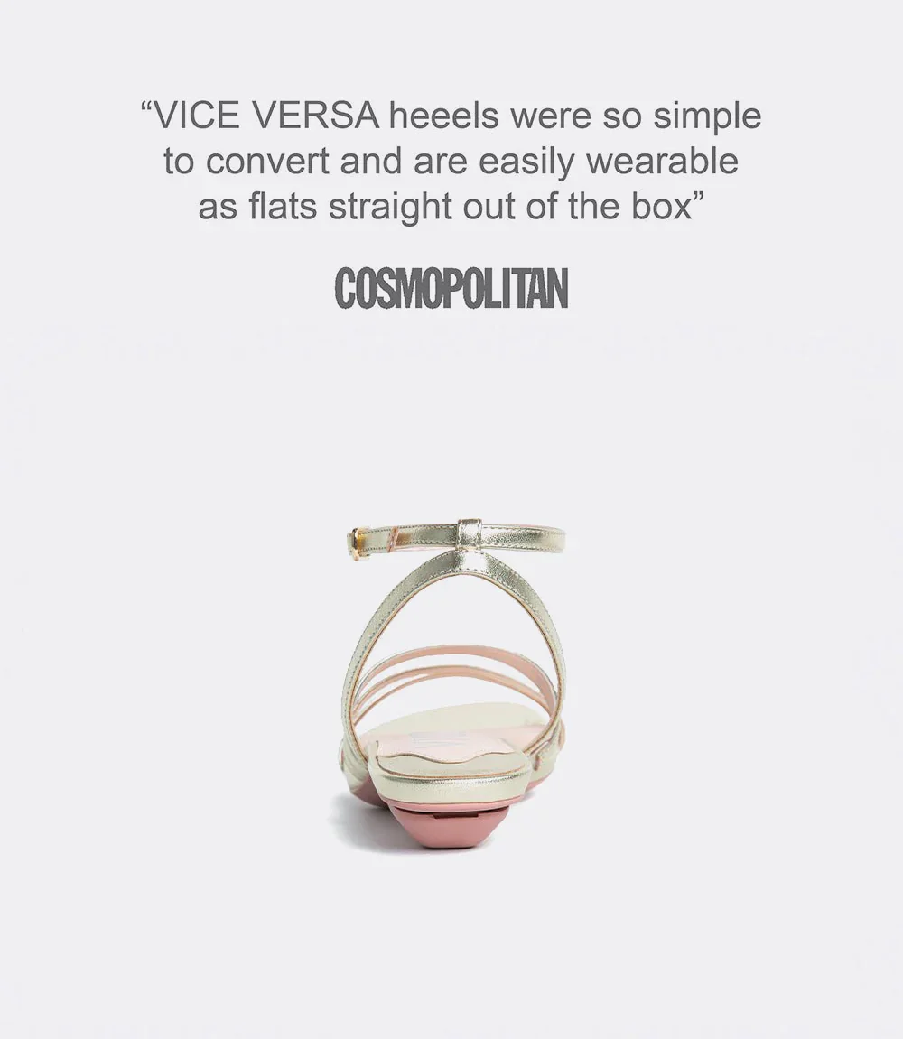 Vine Sandals in Light Gold - 5