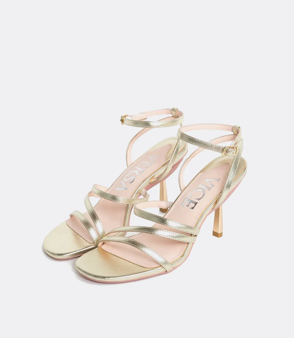 Vine Sandals in Light Gold - 2