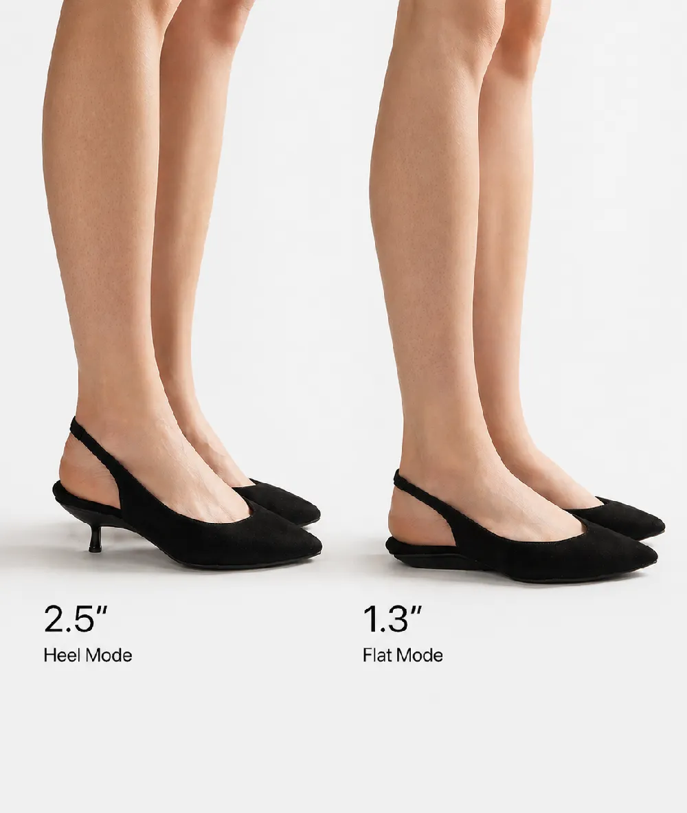 Valentina Pumps in Black Suede - 3